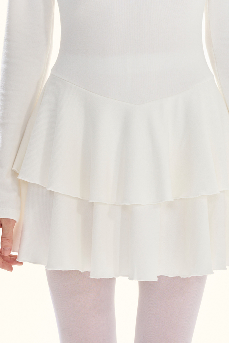 Shirred Drape Pure Dress