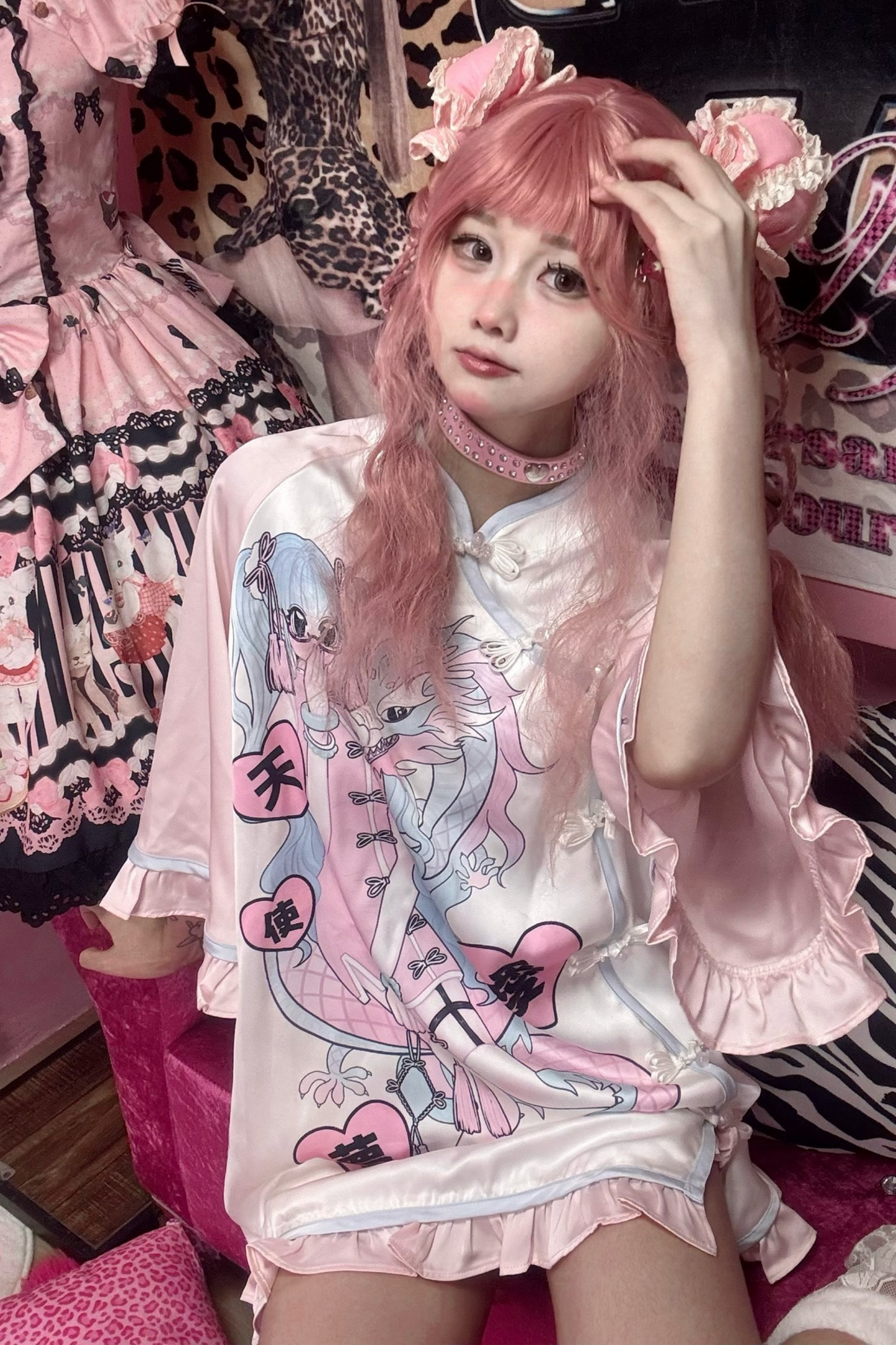 Dream Love Angelic Subculture Chinese-style T-shirt + Shorts