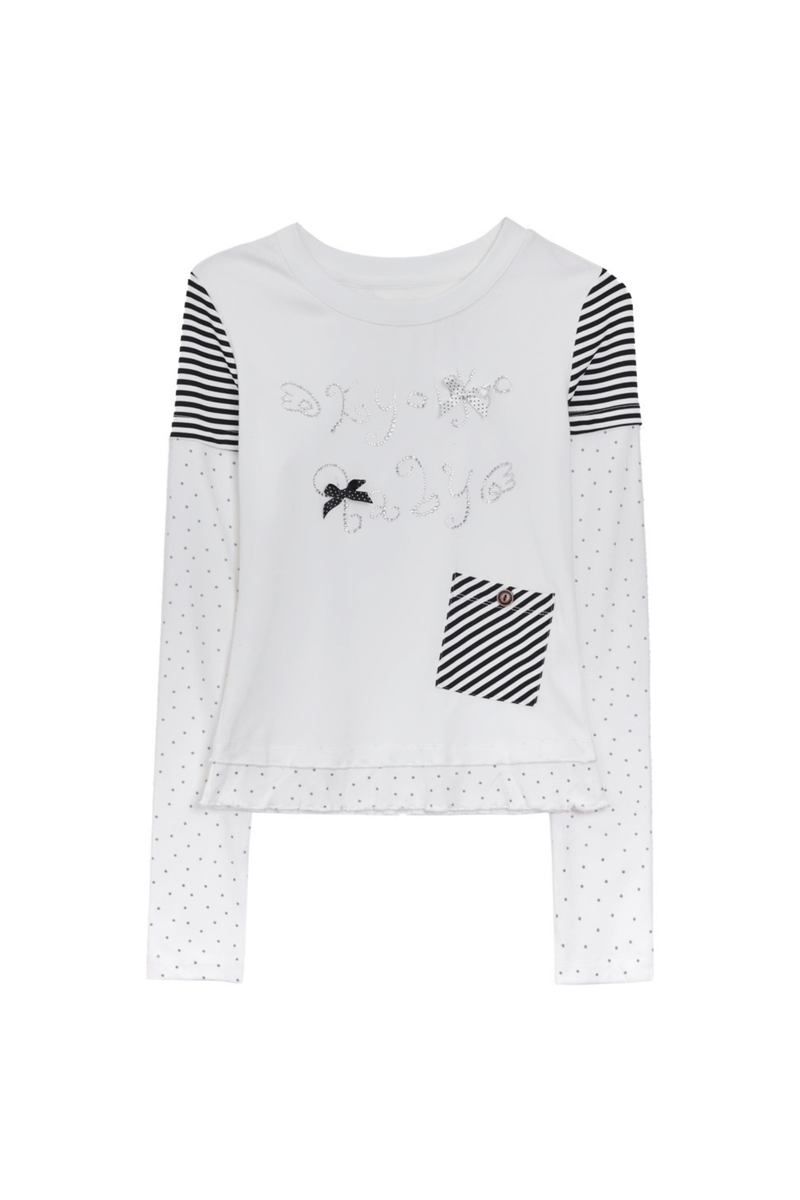 Heaven Angel Top + Striped Pants