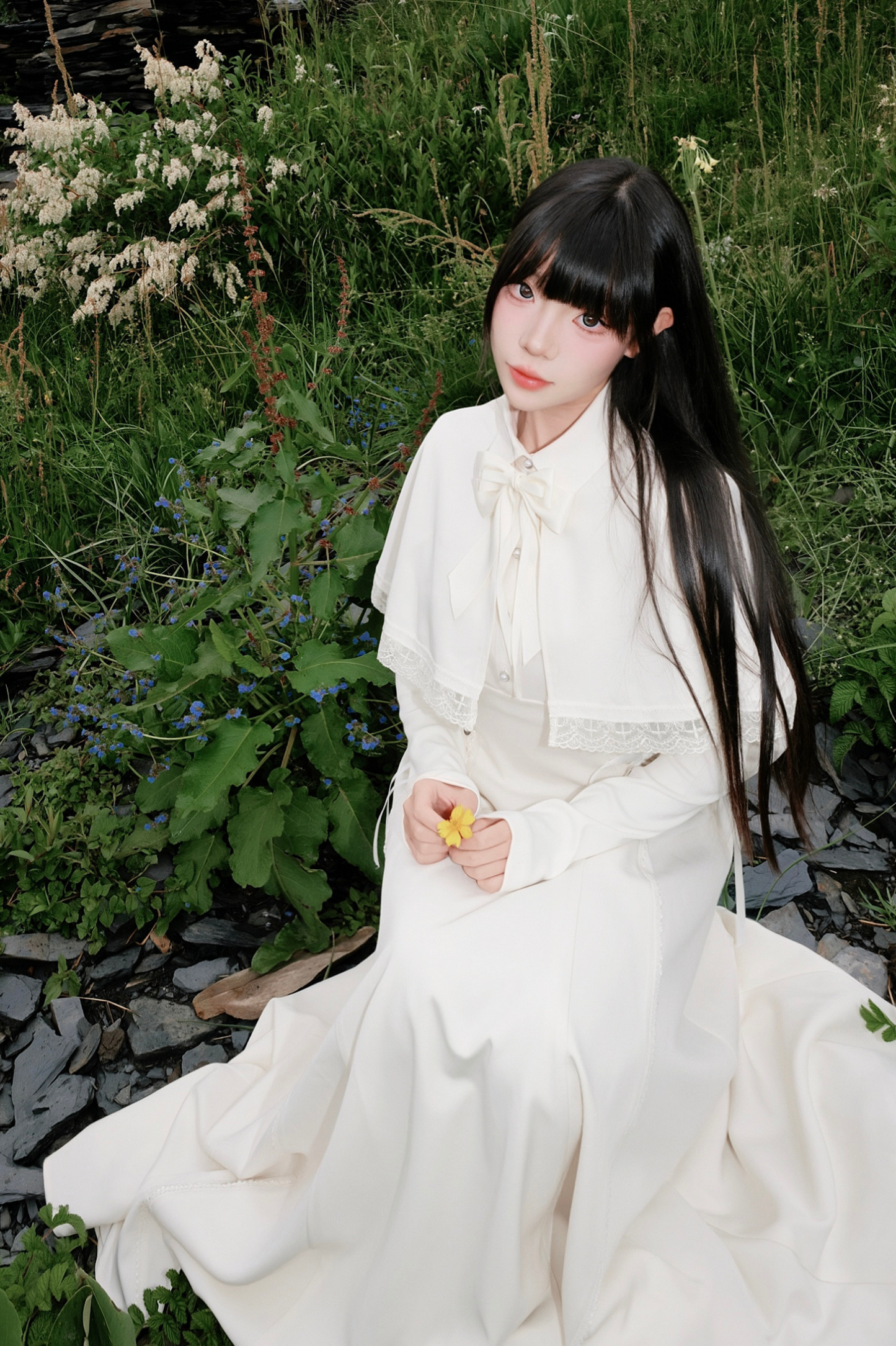 French Cape Retro Dress