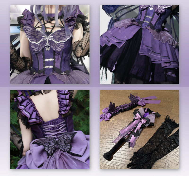 Magic Wand Butterfly Fairy Dress + Full Set + Accessories