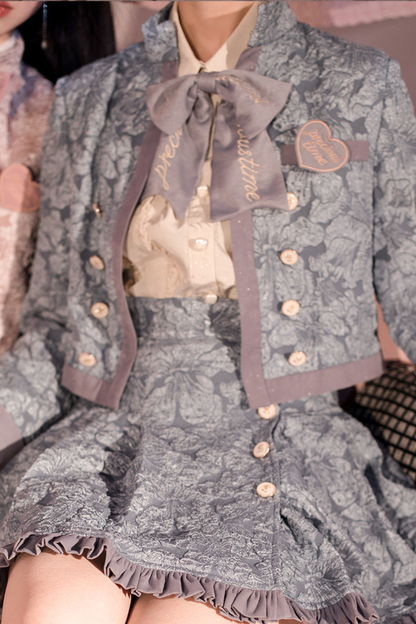 Golden Years Oil Painting Vest + Jacket + Skirt
