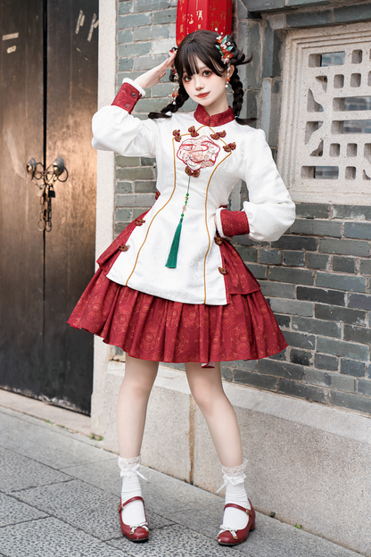 Snow Chinese-style Girly Dress