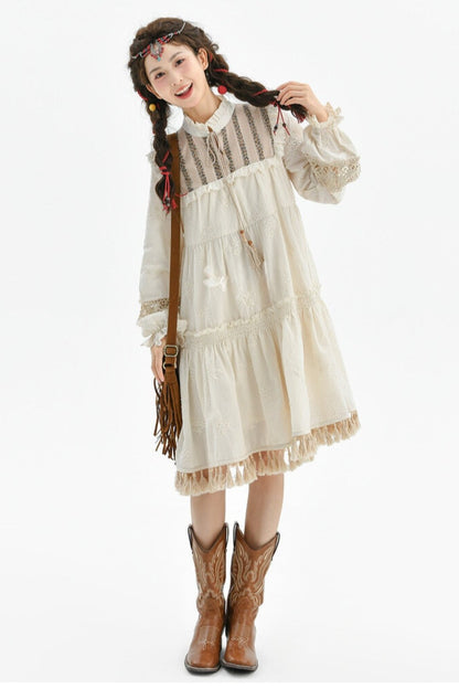 Resort Tassel Vest Dress Set