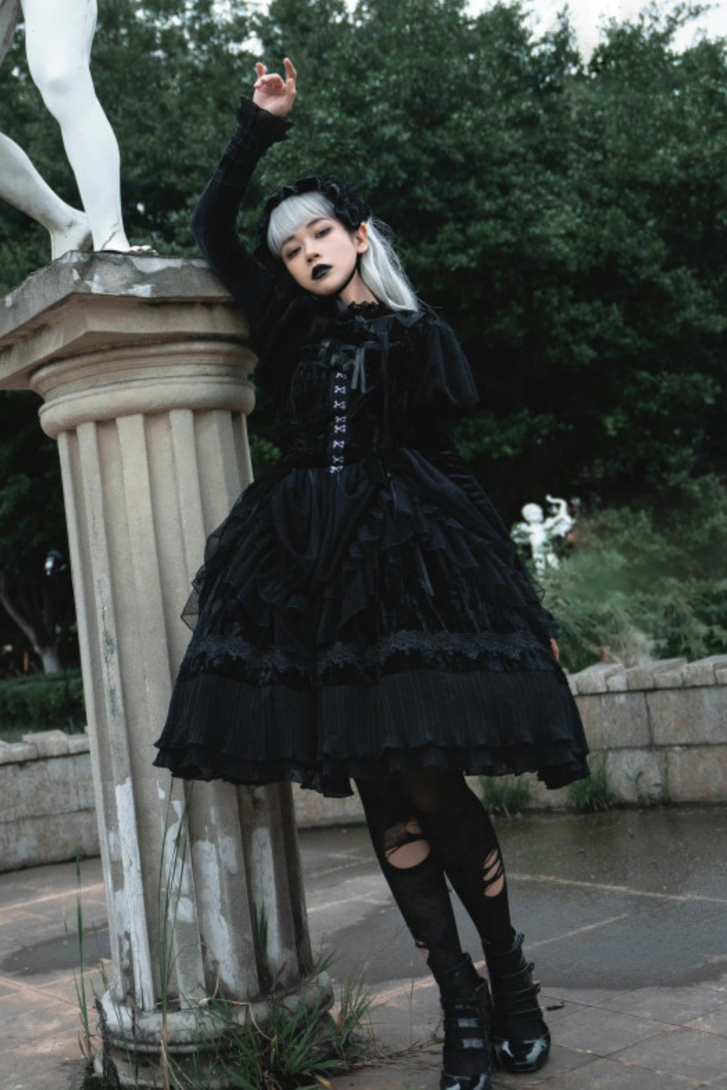 Gothic Doll Lolita Dress + Short Jacket