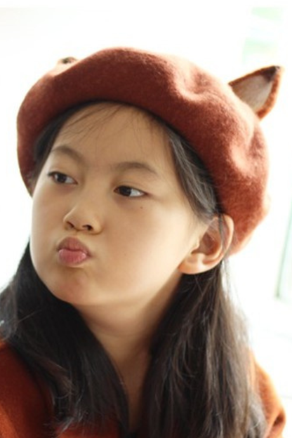 Wool Felt Fox Beret