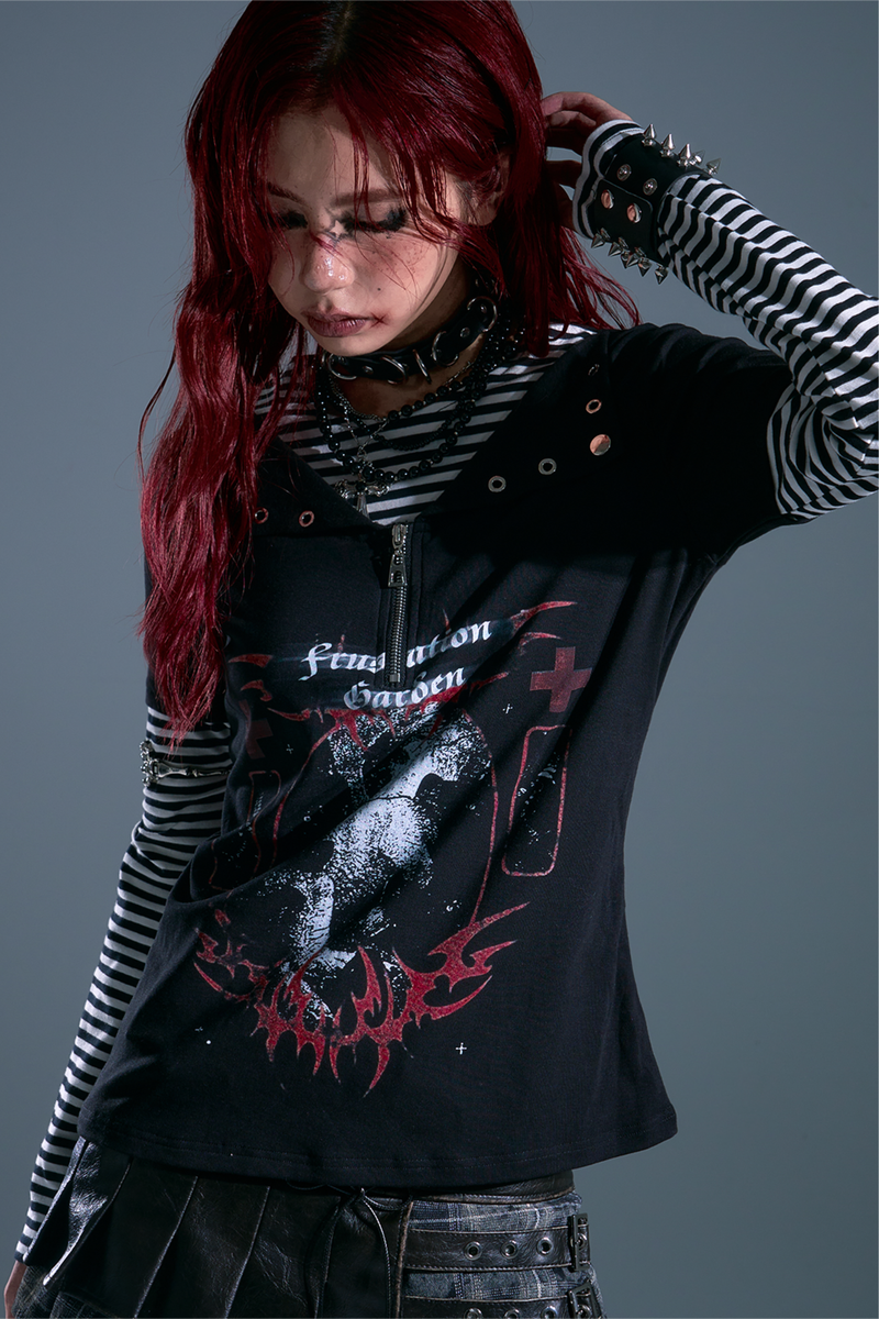 Dark Punk Border Top