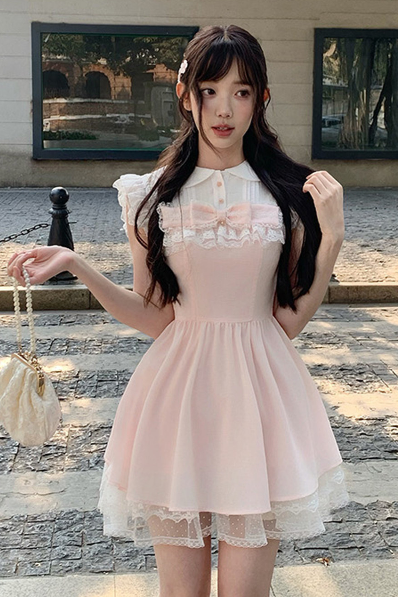 Sweet Girly Lace Princess Dress