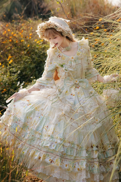 Daisy Wedding Lolita Hat + Gloves + Bag + Necklace