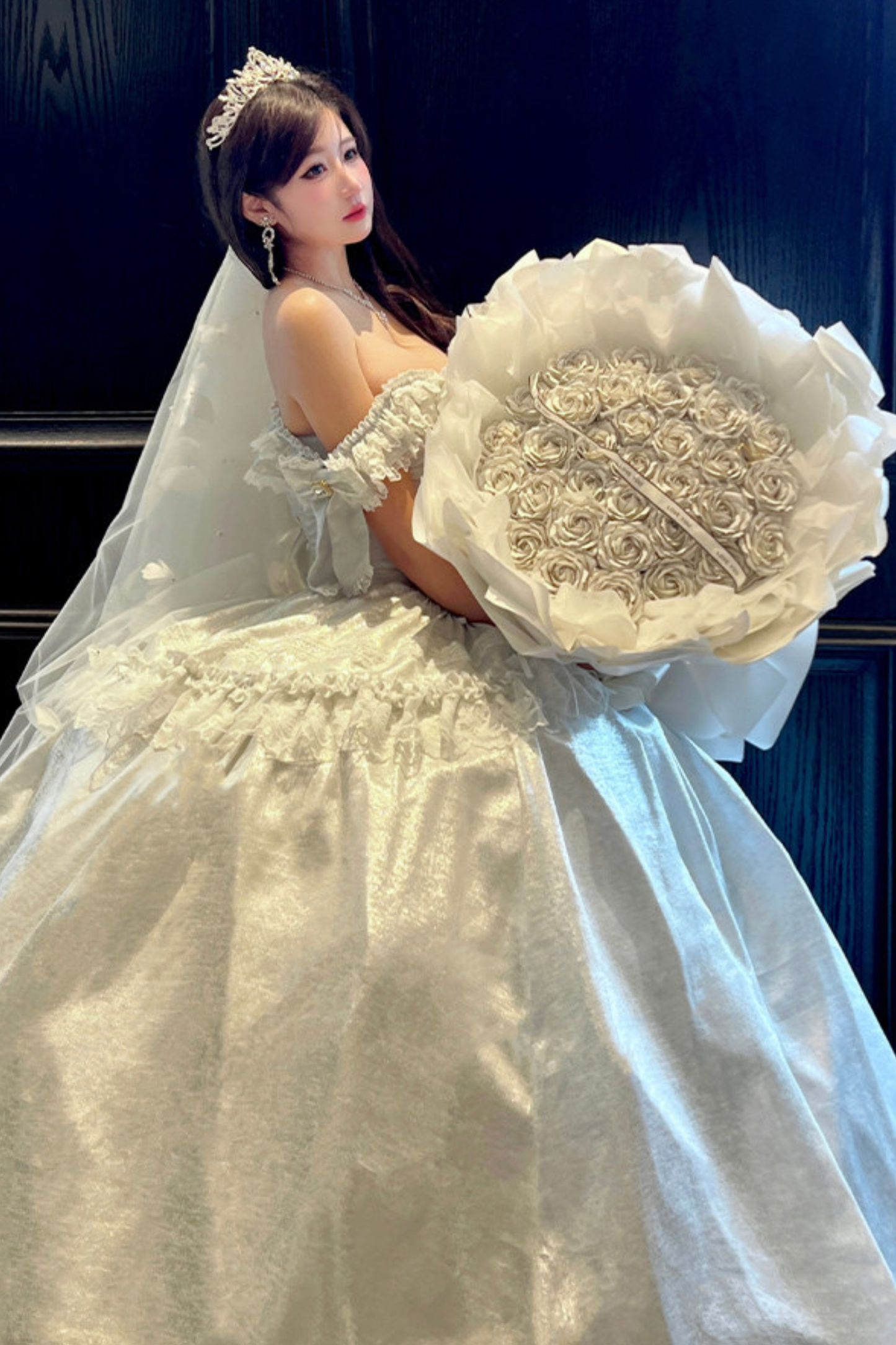 Wedding Moonlight Formal Dress + Veil