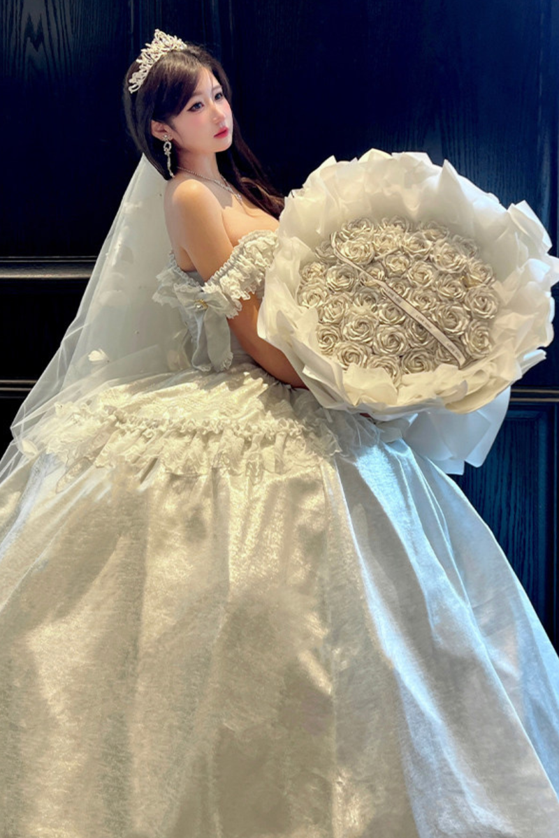 Wedding Moonlight Formal Dress + Veil