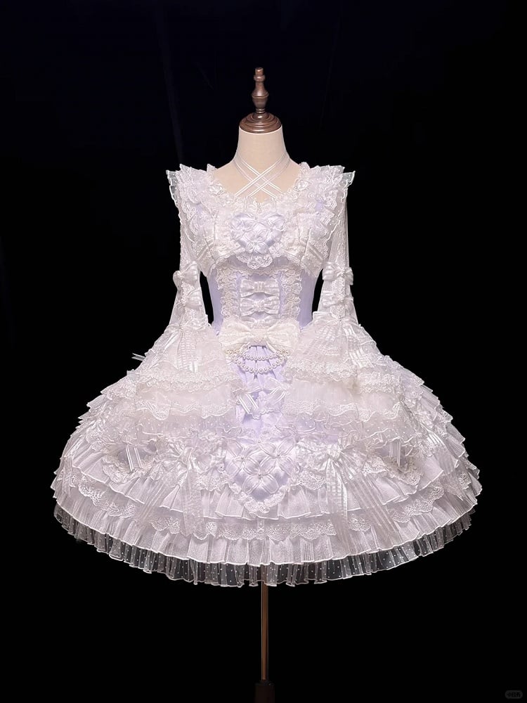 [pre-order Deadline: April 3] Pure Sweet Rose Fantasy Tiered Lolita Dress