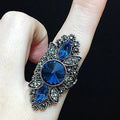 Mystic Vines Blue Zircon Ring