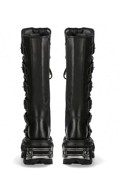 Punk Mode Metallic Design Long Boots