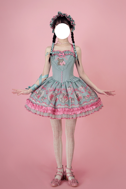 Sweet Girly Cat Jsk + Dress