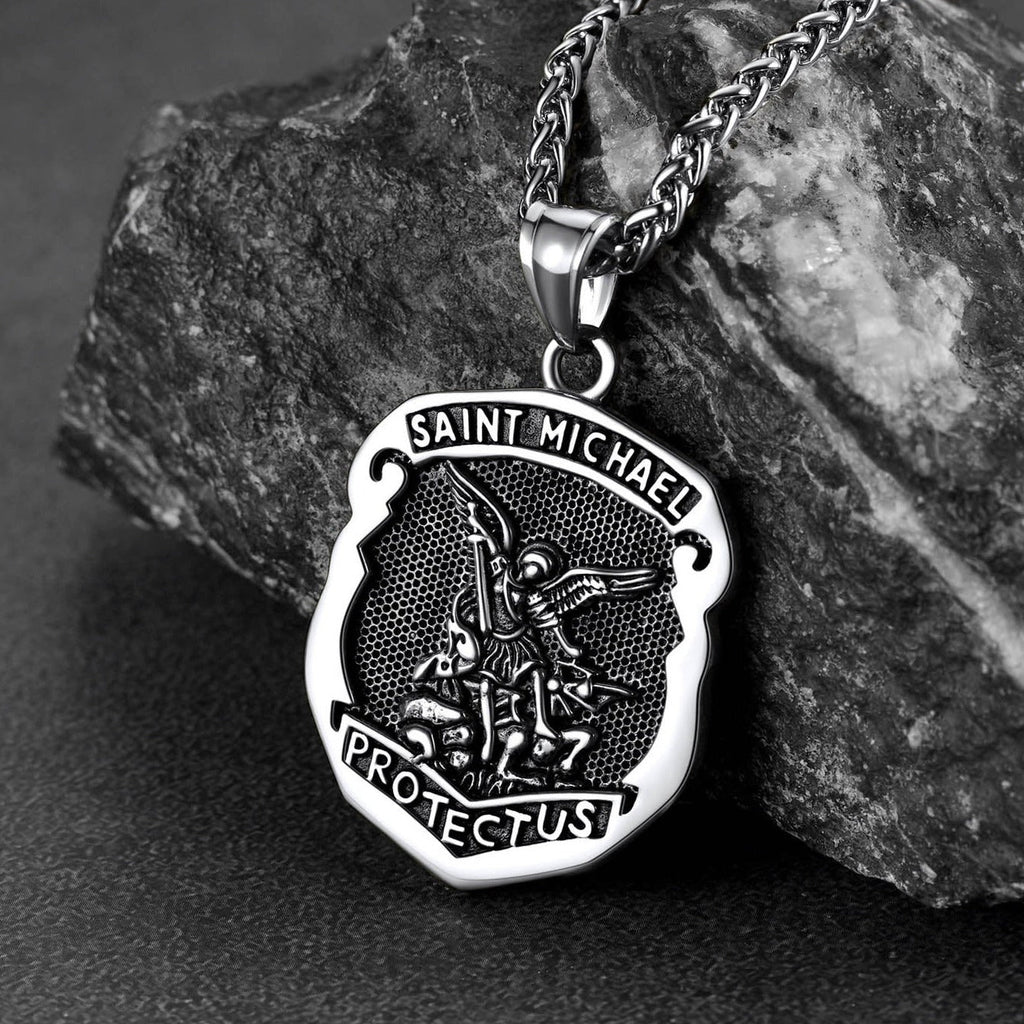 Catholic Saint Michael Pendant Necklace for
