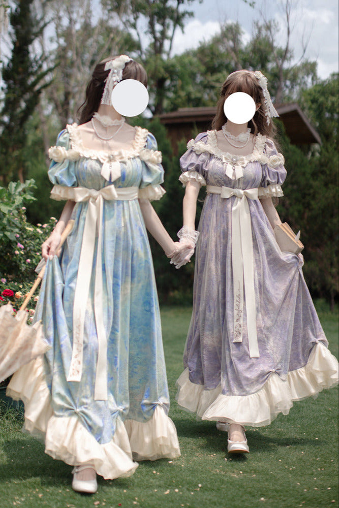 [order Deadline: December 30] Sun and Moon Poem Oil Paint Rose Dress Complete Set