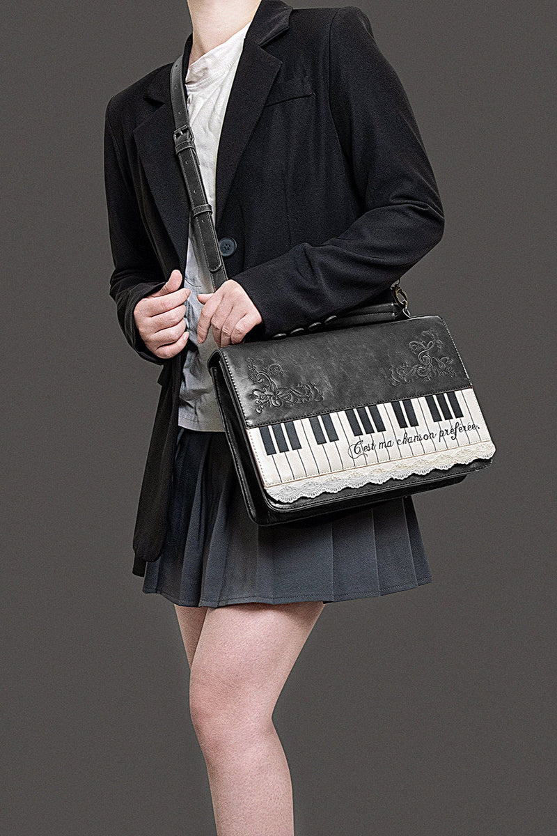 Literary Piano Shoulder Bag
