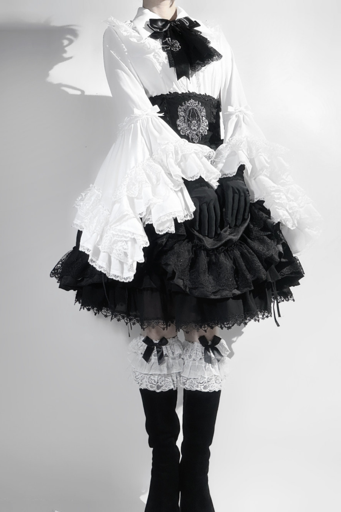 Moon River Gothic Skirt + Cape + Top + Bow