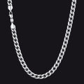 7mm Curb Cuban Chain Link Necklace for