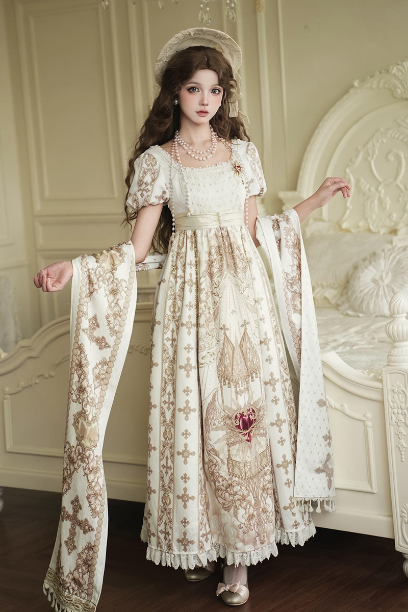 Lolita Dress + Shawl + Necklace