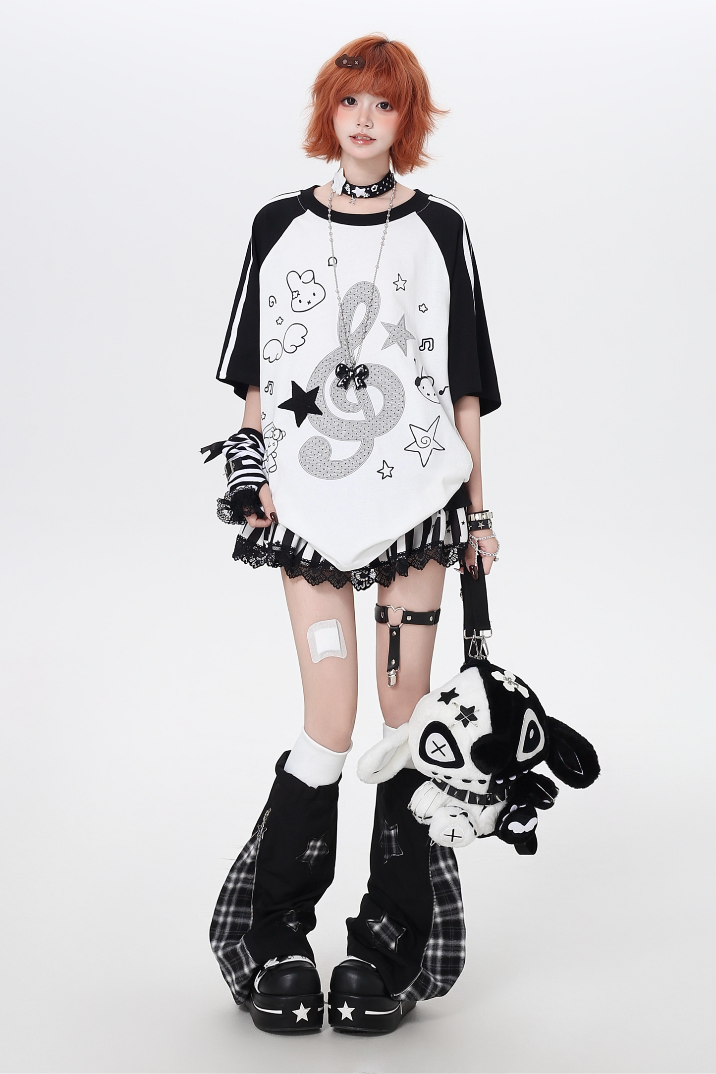 Music Raglan Oversized Top