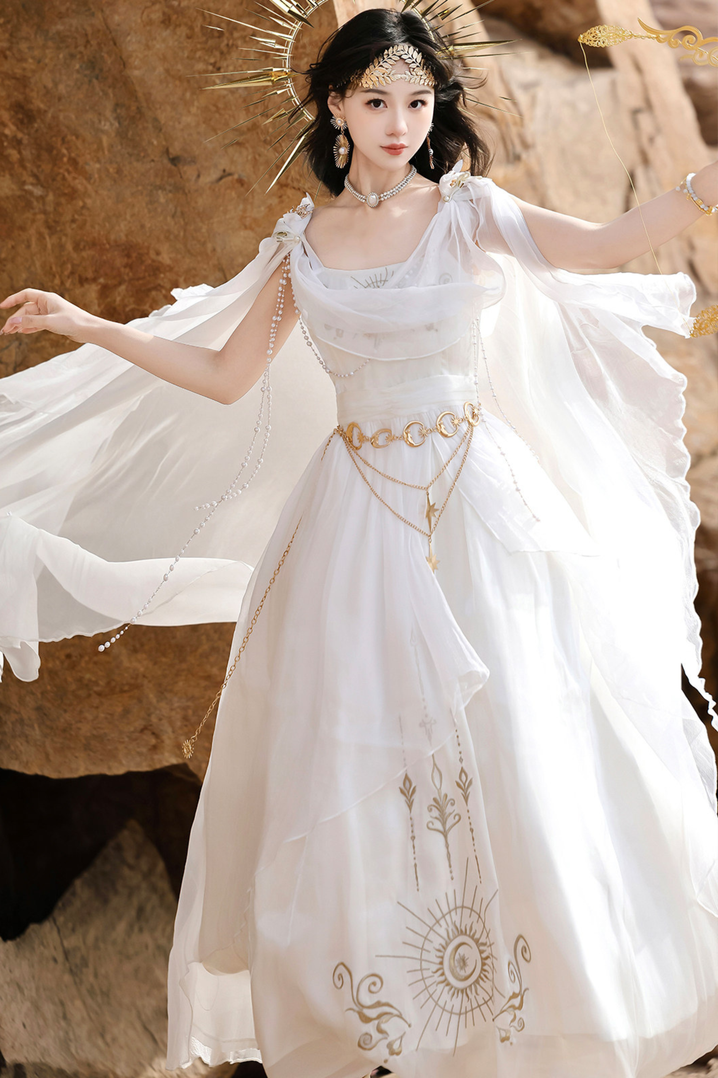 Fairy Classical Lolita Camisole Dress + Hooded Cape