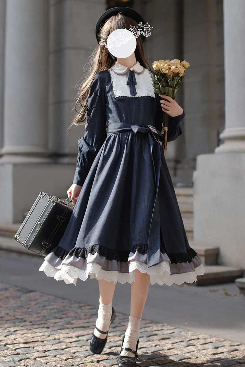 [pre-order] Retro Plaid Girly Dress