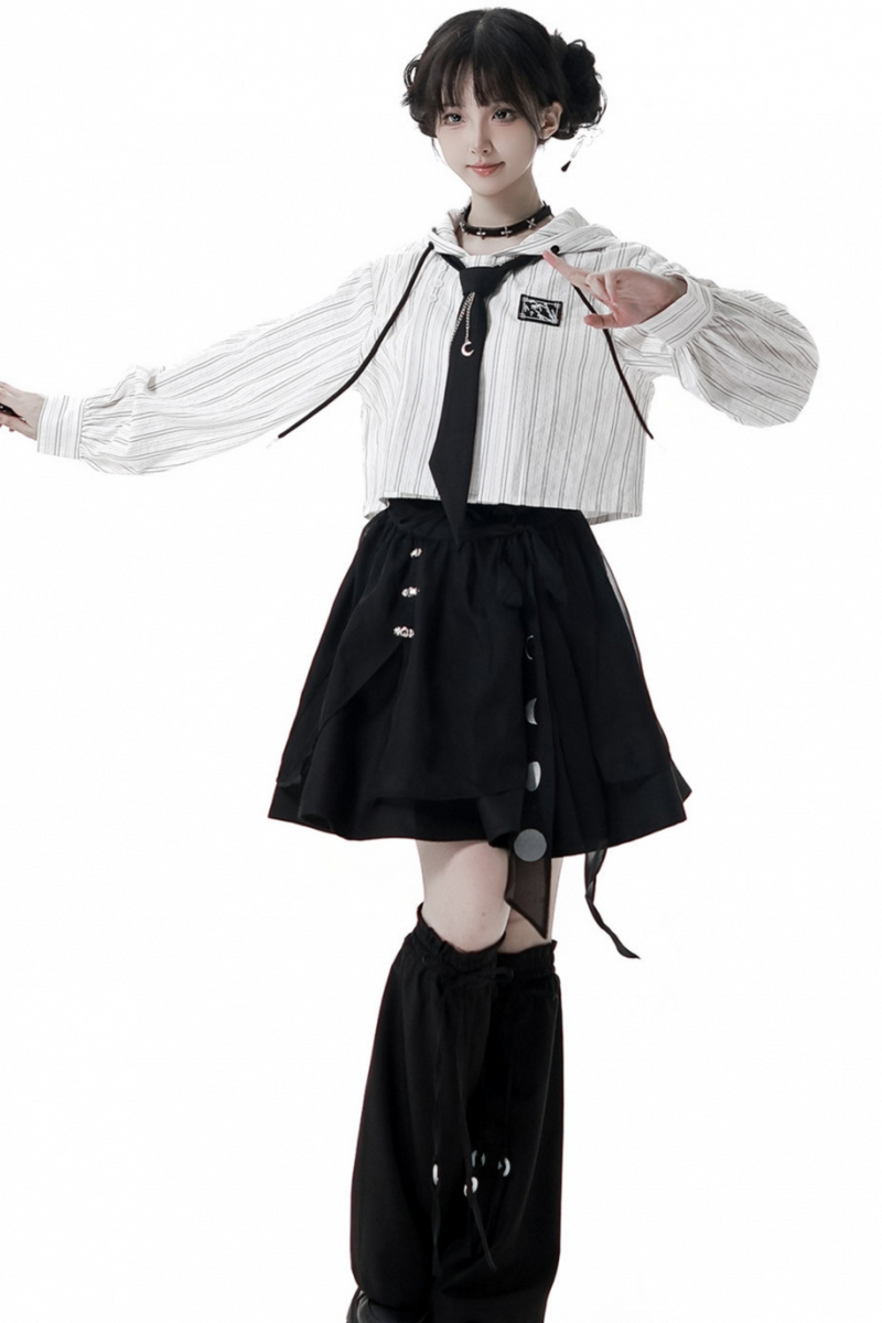Striped Couple Girlfriend Chinese-style Set
