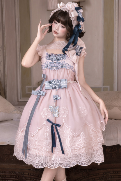 Sweet Chinese-style Suspender Dress