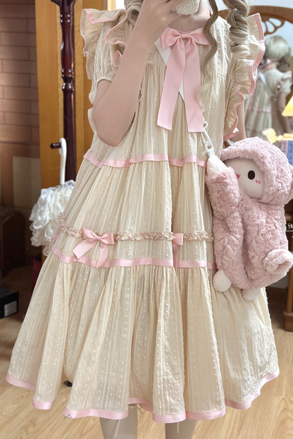 Milk Jacquard Lolita Dress