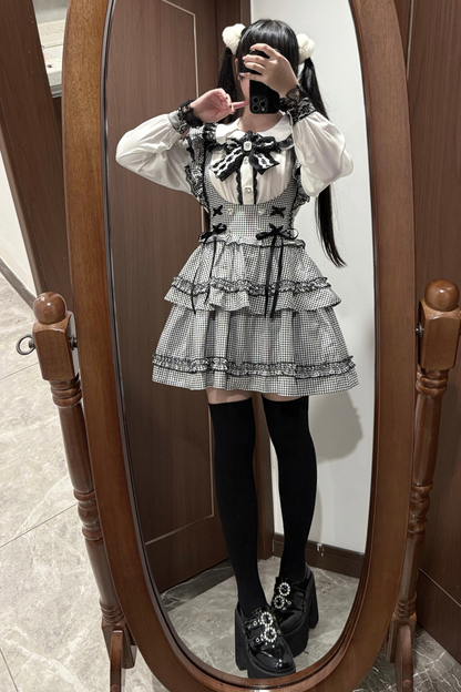 Doll Shirt + Ruffle Sass Skirt