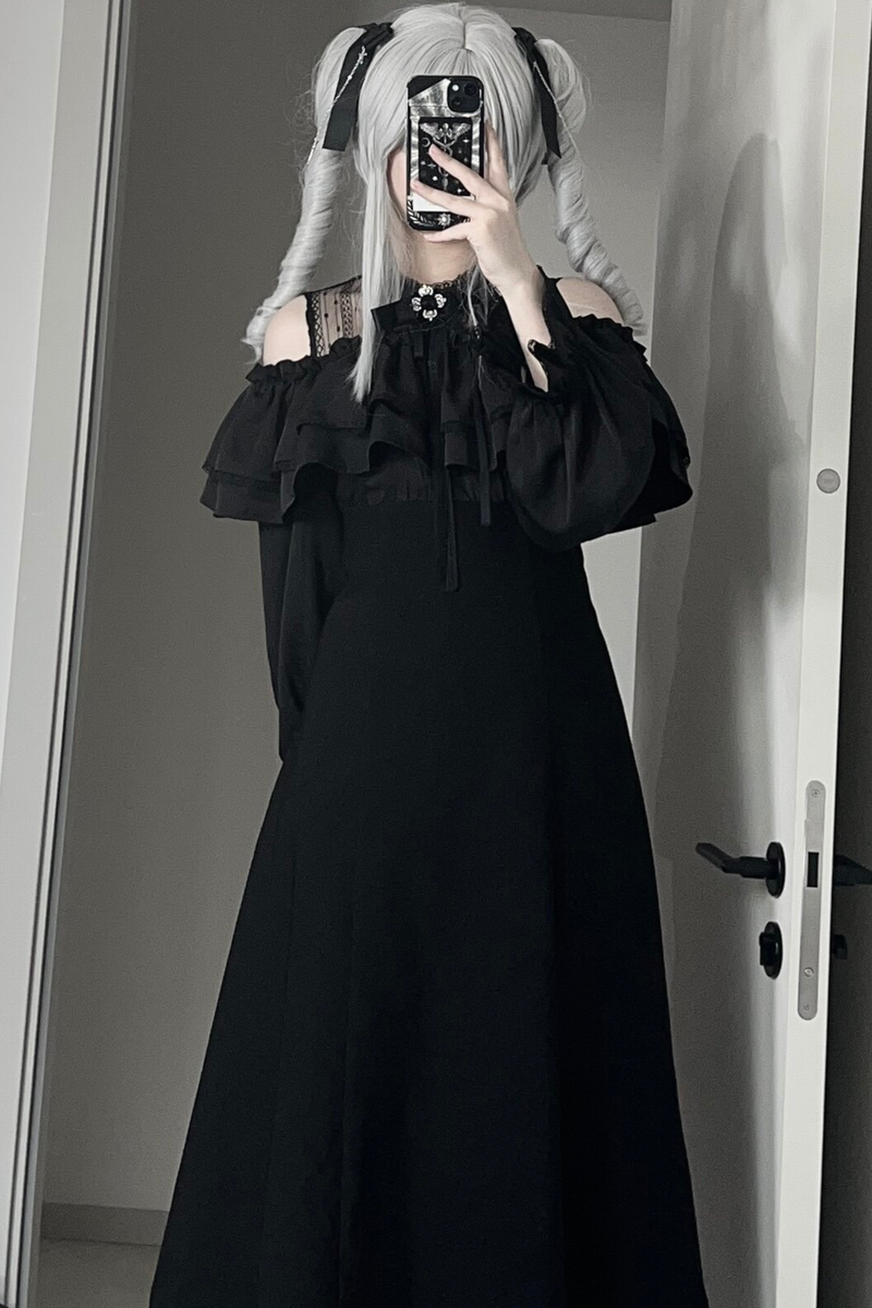Mysterious Dark Long Dress