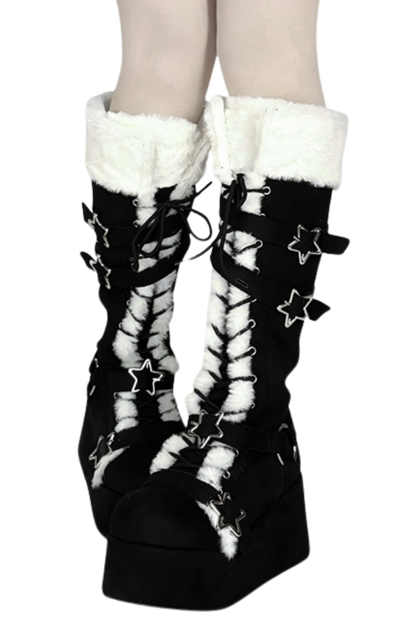 Subculture Fur Star Long Boots