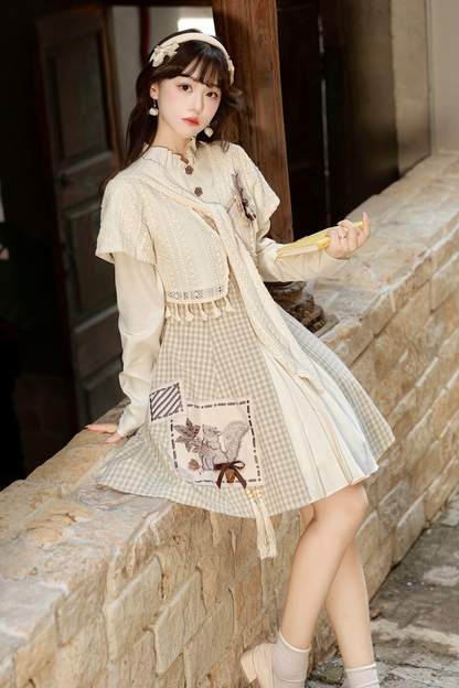 Retro Island Plaid Dress + Outerwear