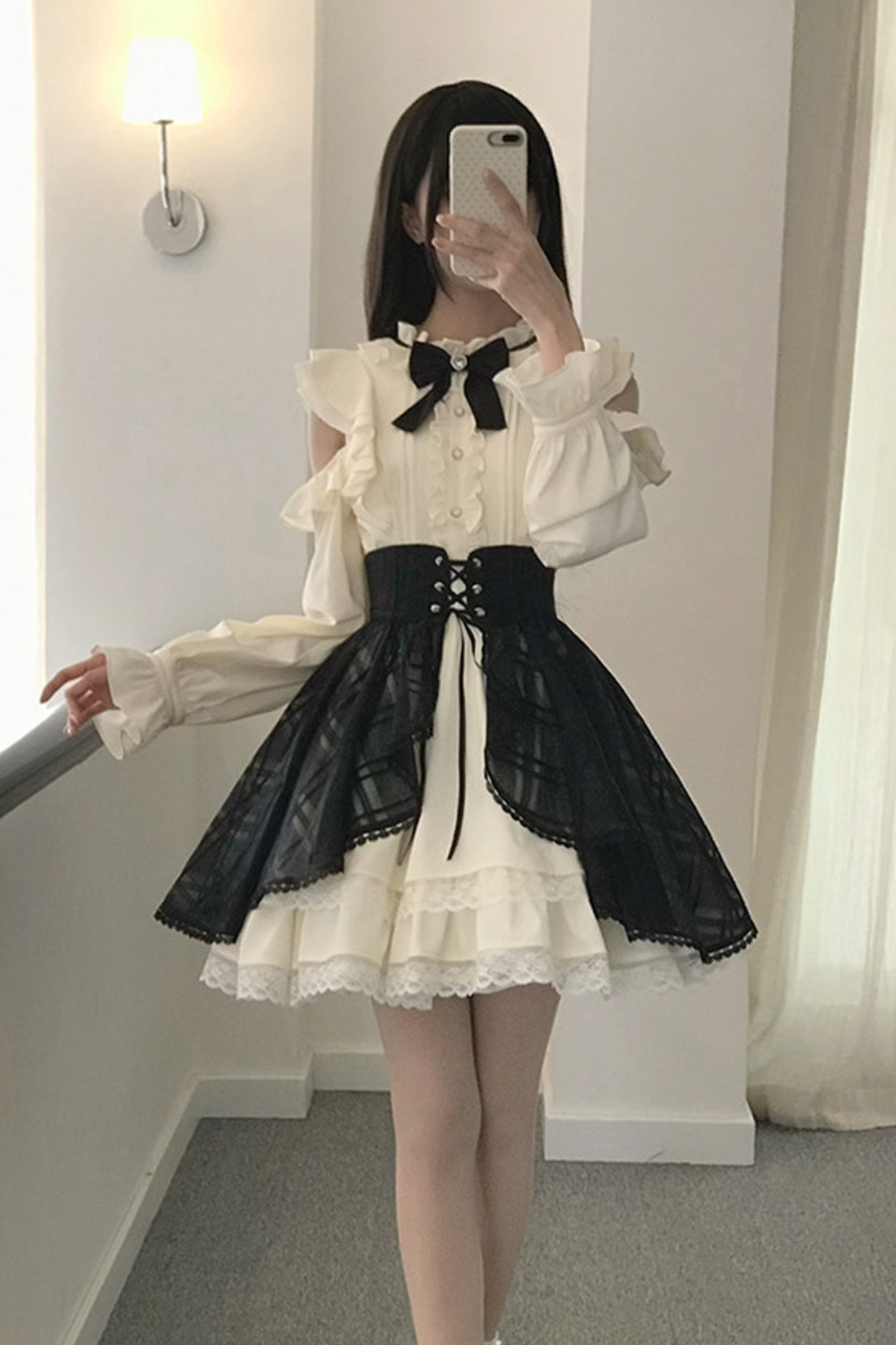 Off-shoulder Noble Dress + Skirt