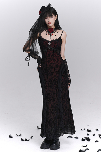 Gothic Camisole Dress + Sheer Top