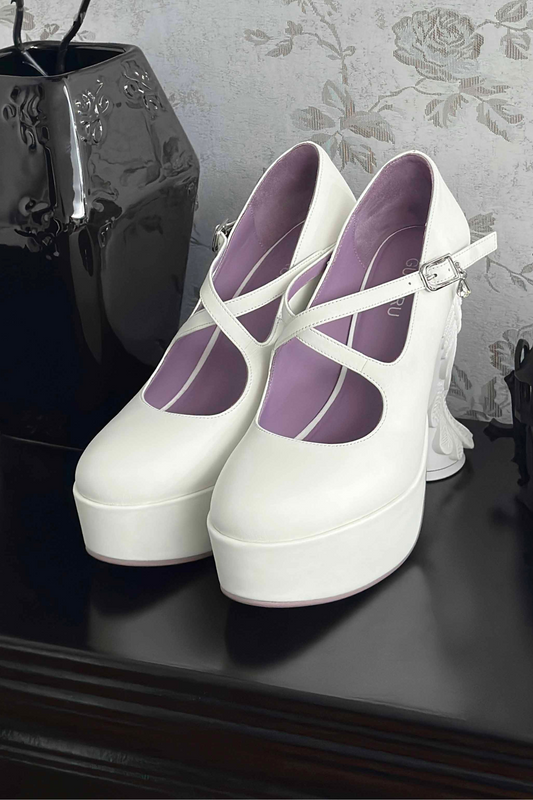 Gothic Sense Dark Angel Wing Heels