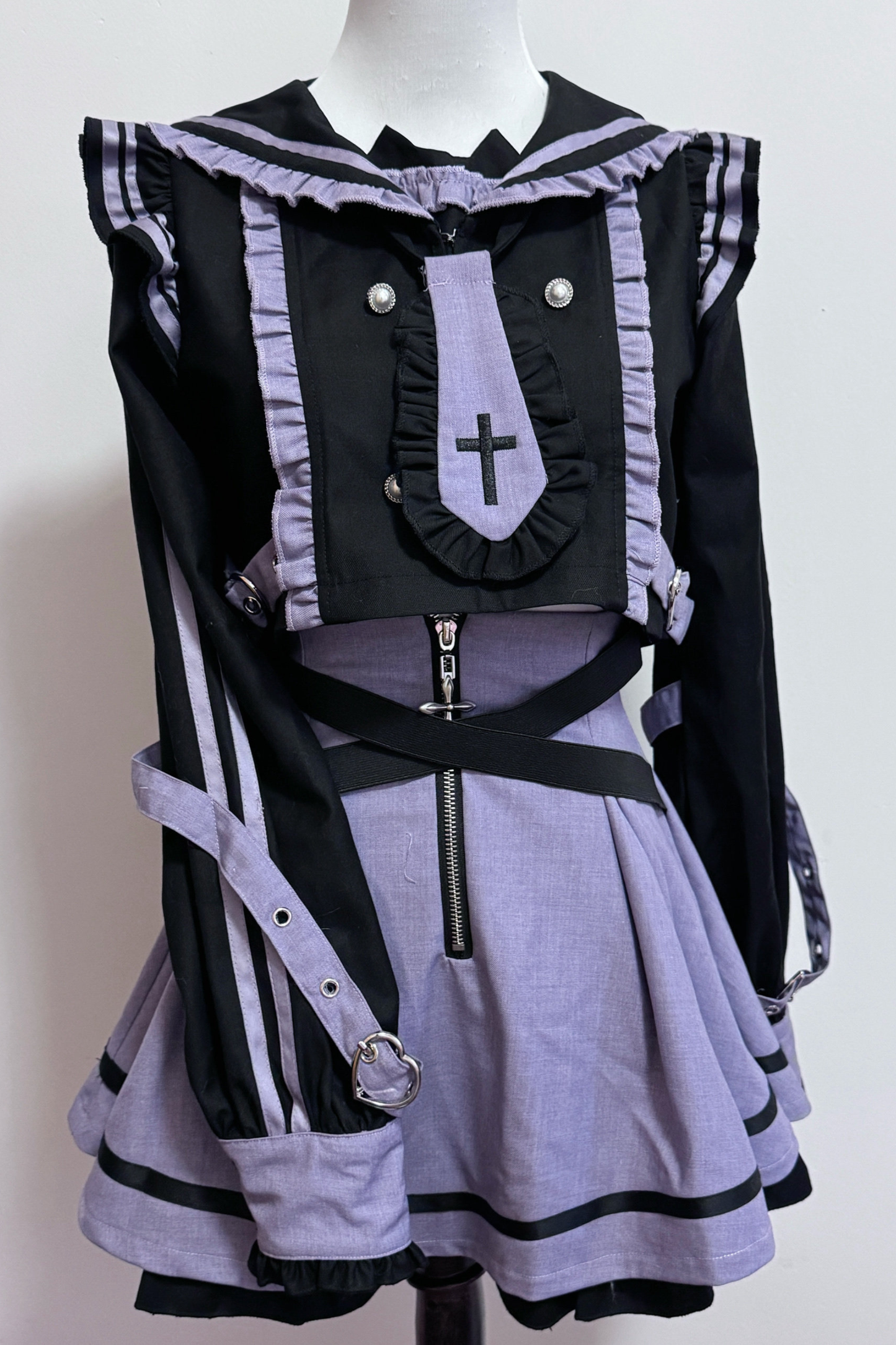 Dream Cat Sailor Top + Skirt + Leg Warmers