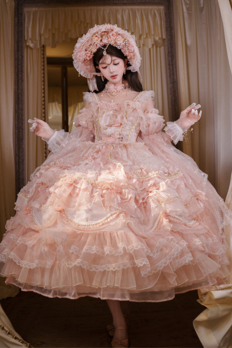 Sweet Flower Tea Party Medium Lolita Dress