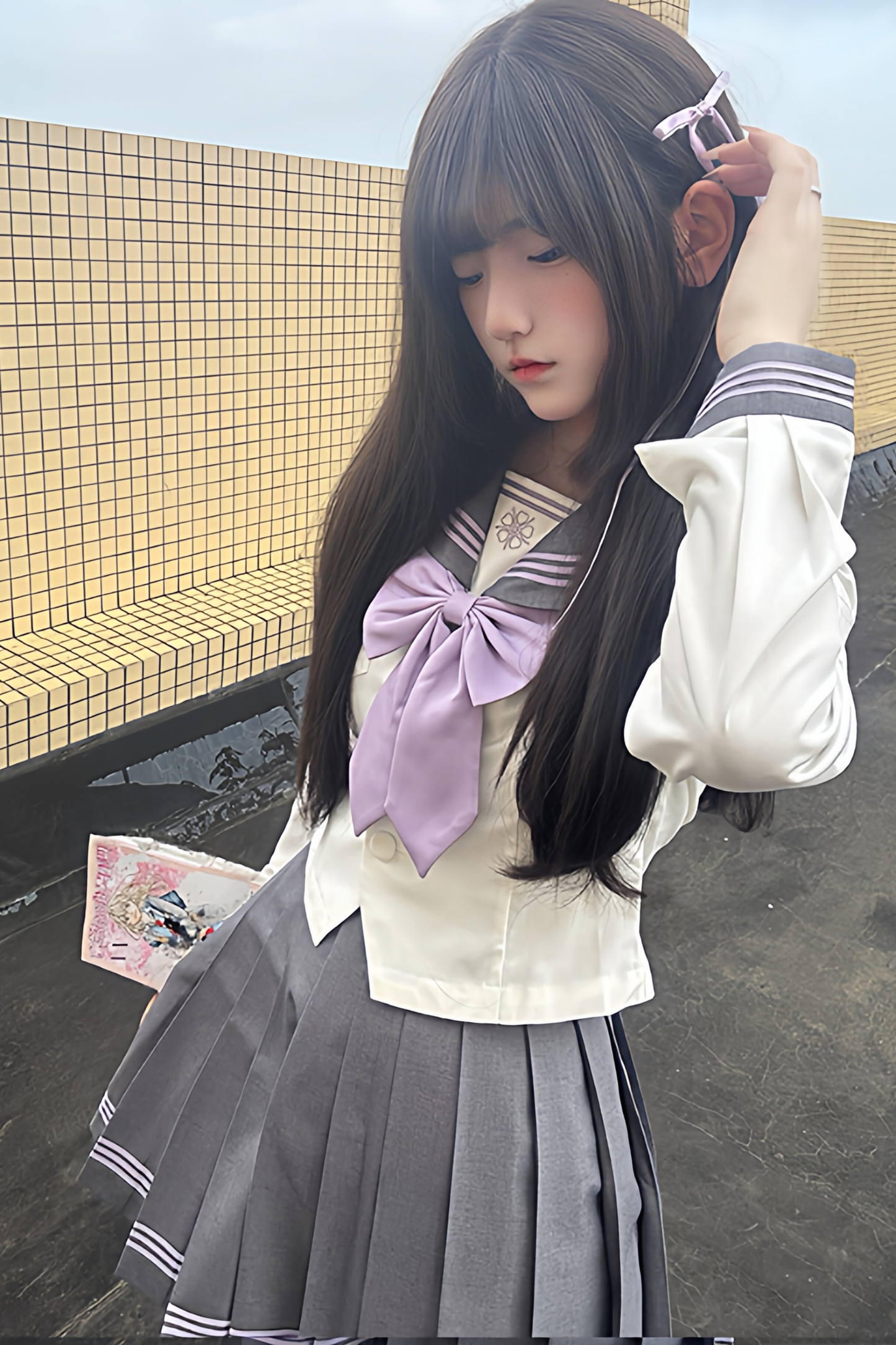 Star Mist Sailor Top + Skirt + Ribbon