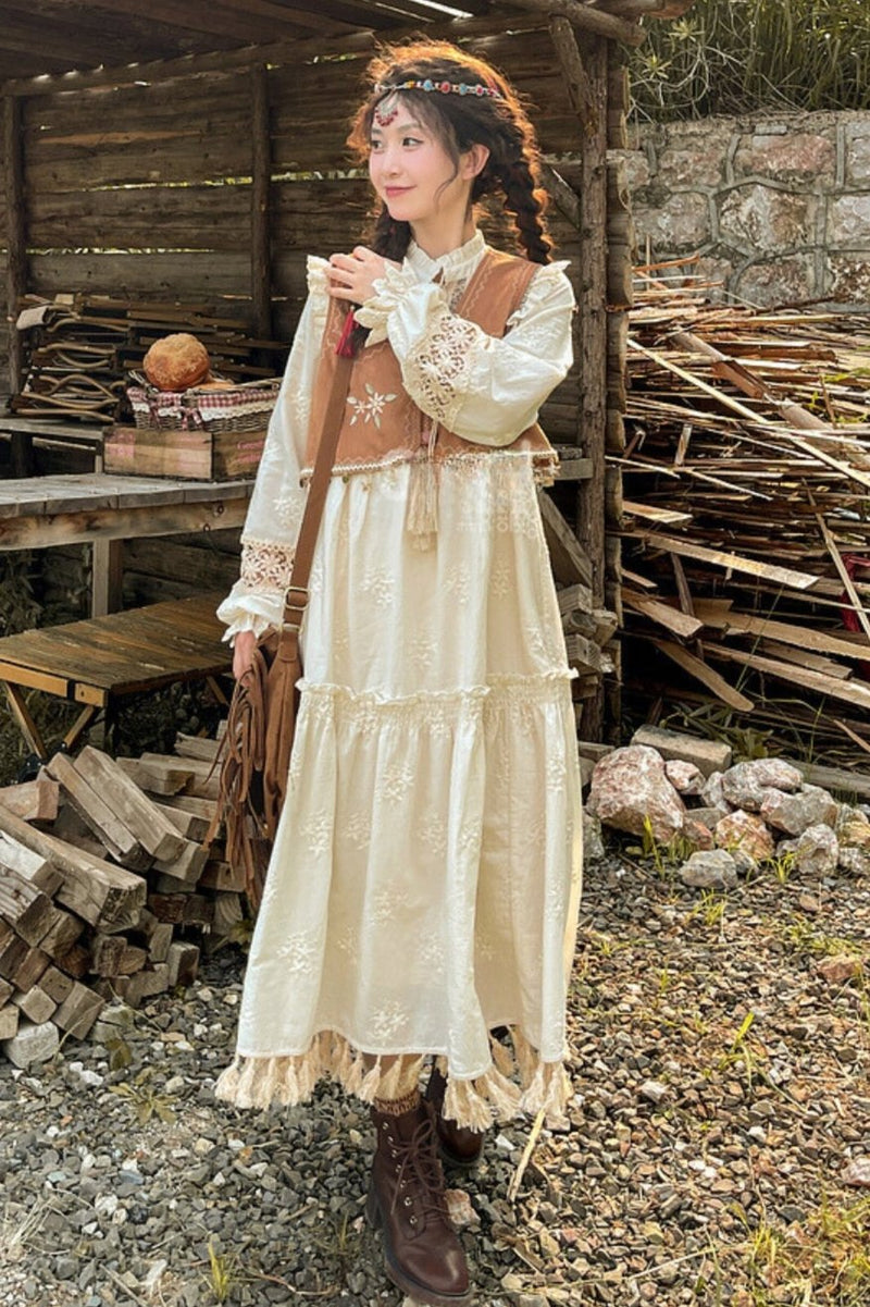 Resort Tassel Vest Dress Set