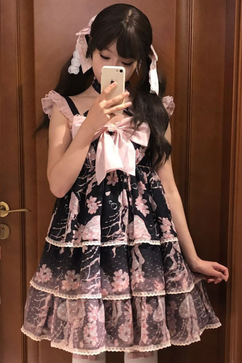 Sweet Jellyfish Sleeveless Lolita Dress