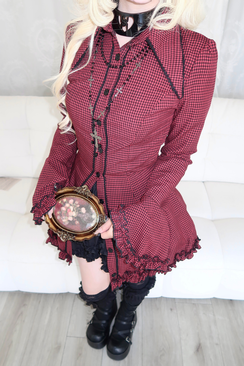 Gothic Little Plaid Pattern Dress