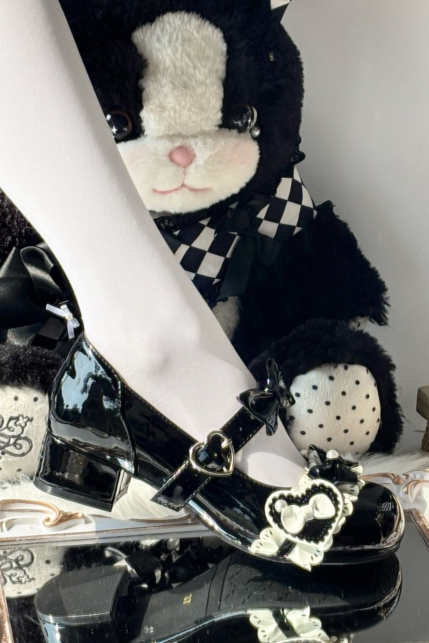 Ribbon Mousse Cake Round Toe Lolita Shoes
