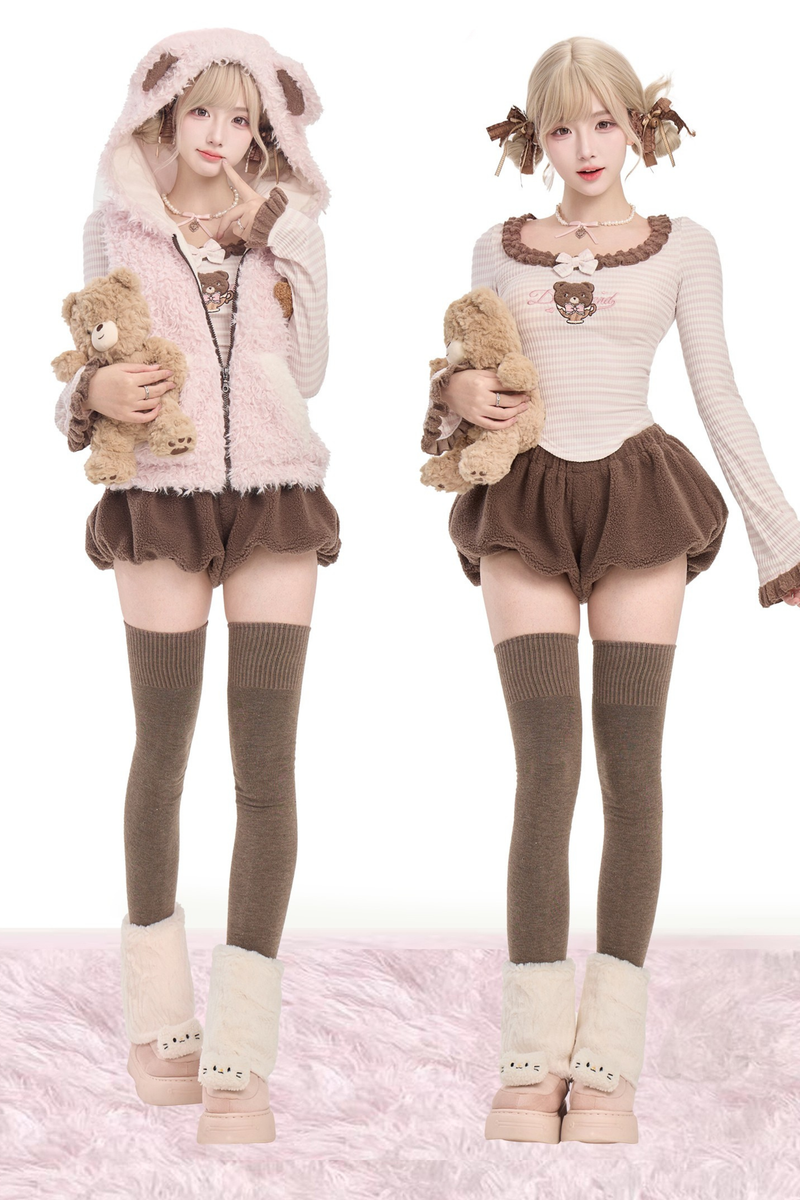 Bear Vest + Top + Pants