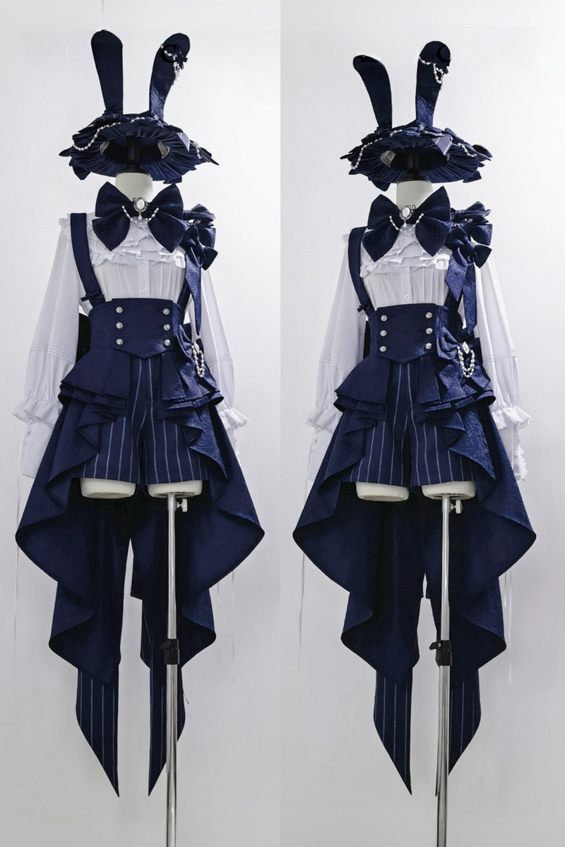 Rabbit Theater Sapphire Blue Prince Bunny Ear Outfit Set + Accessories