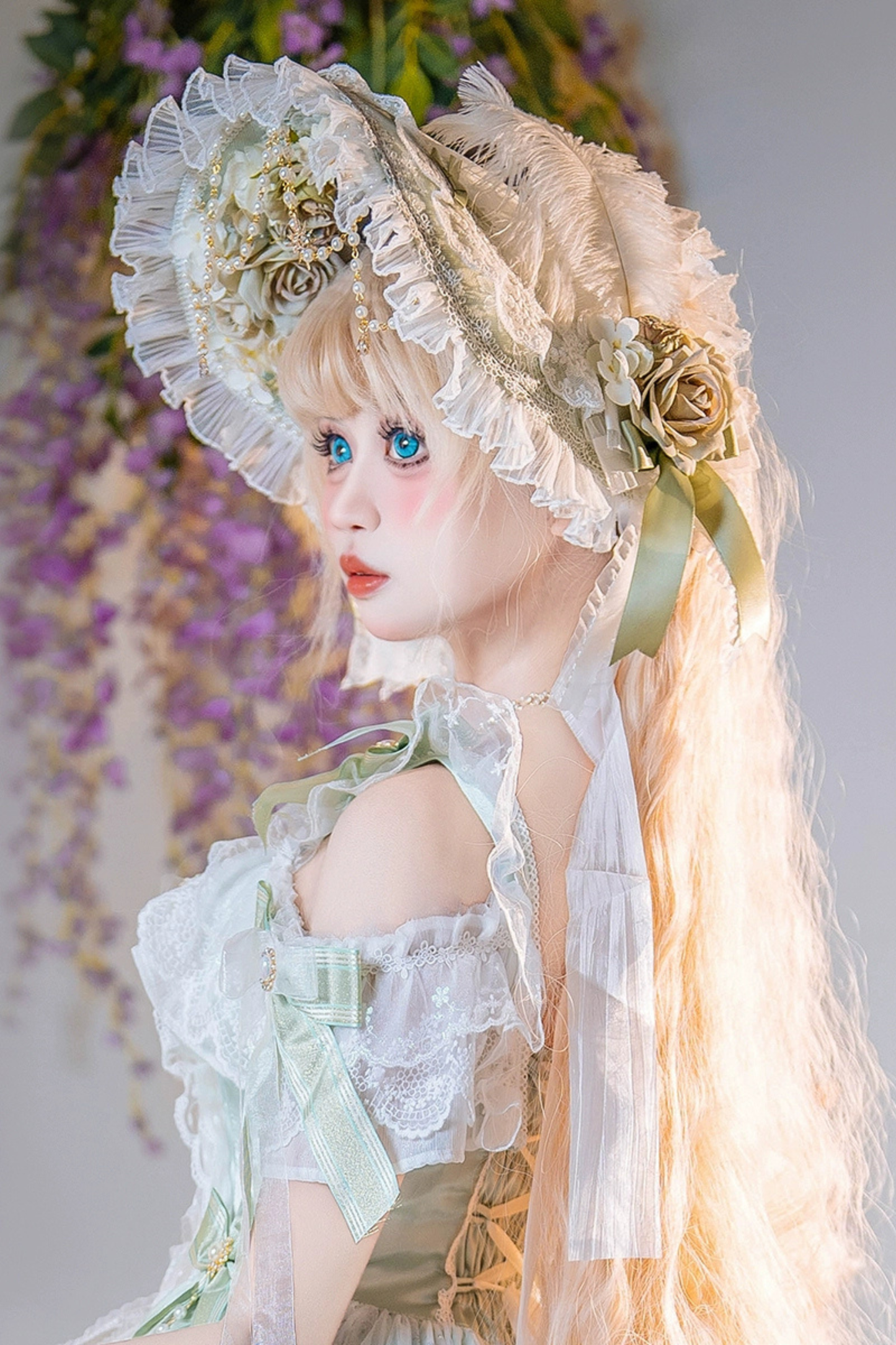 Forest Illusion Bridal Hat + Necklace