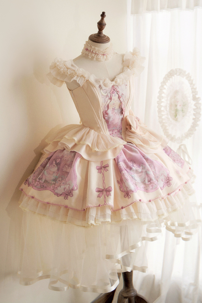 Dreamcore Ballet Lolita Top + Skirt