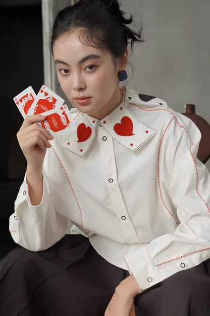 Playing Card Fantasy Color Blouse